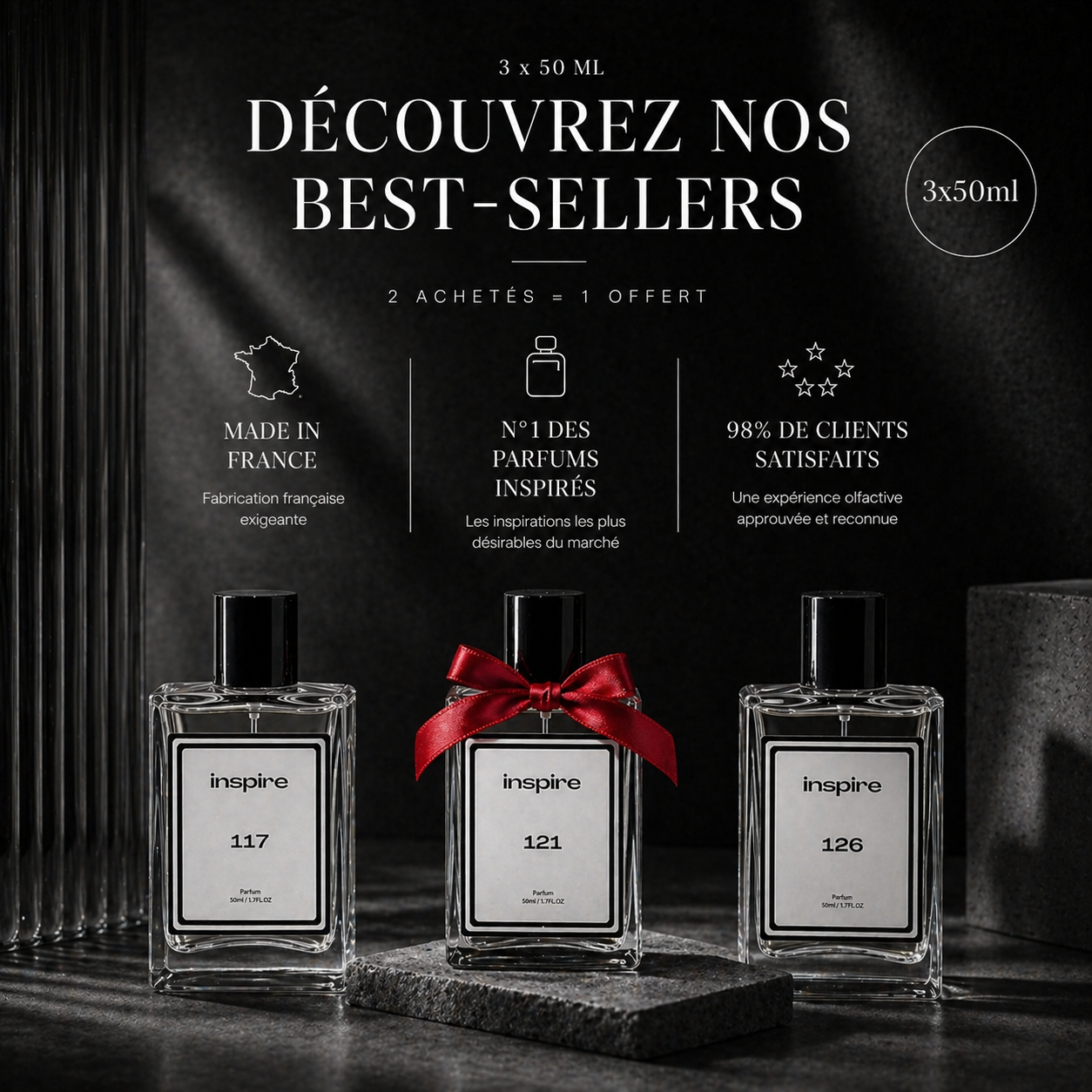 2*50ml Achetés = 1 Offert